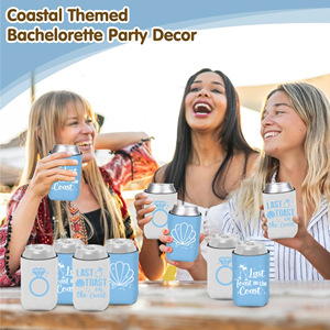 Vente en gros de porte-canettes en néoprène à double isolation de 12 oz, personnalisables avec logo par sérigraphie, pour cadeaux promotionnels - Product Image 5