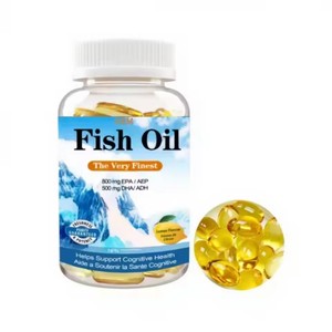 Aceite de Pescado OEM Omega-3 EPA DHA 1000mg, Suplemento de Omega 3 para el Apoyo de la Salud del Corazón, Cápsulas Blandas de Aceite de Pescado - Product Image 1