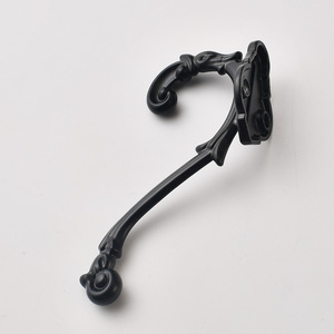 Zinc Alloy Wall Mounted Robe <b>Hook</b> Black Traditional Design For <b>Bathroom</b> Kitchen Dressing Room - Product Image 3