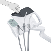 Fauteuil dentaire populaire multifonctionnel avec chariot mobile approuvé CE