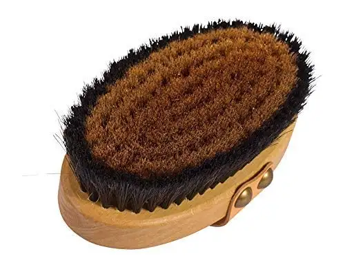 Hot Selling Copper Wire Wood Scrub Bath Cleaning Brush Dry Body Massage Brush With Fine Bronze Bristles brush