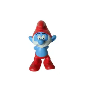 2022 горячая Распродажа мультяшный дизайн на заказ полирезиновая мини-статуя синий Smurf