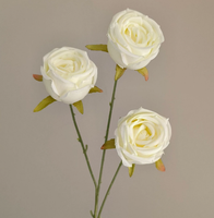 Fleurs artificielles en soie blanches pour mariage, gypsophile, hortensia, rose, phalaenopsis, lys, modernes et personnalisées