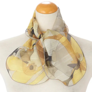 Wholesale Women's Lightweight Polyester Scarves Shawls Italy Style Hand-Painted Pattern Breathable Fashion <b>Sunscreen</b> Protection - Product Image 1