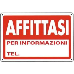 Letrero de Alquiler 30x20cm Información de Alquiler Tel. - Product Image 1