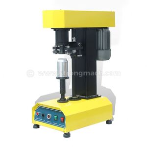 Machine de scellage de boîtes semi-automatique de bureau à double moteur pour boîtes à languette de 85 mm, fruits de mer, aliments pour chats, aliments pour chiens, et capsuleuse à vis commerciale - Product Image 4