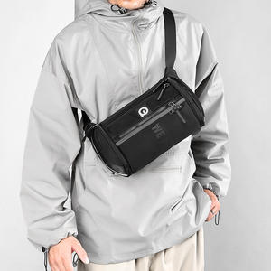 WePower Bolso de pecho impermeable para hombre, color negro, gran capacidad, correa desmontable, bolso cruzado para exteriores - Product Image 4