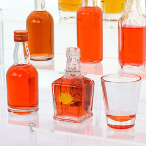 Bouteilles en verre miniatures portables anti-fuite réutilisables transparentes pour les voyages, les bars en plein air, les mariages, les dégustations, les cadeaux et les fournitures - Product Image 4