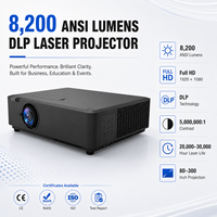 Projecteur laser DLP professionnel 8200 lumens Full HD 1920x1080 pour l'éducation, les entreprises et la liturgie