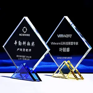Pujiang Dehao-placa de cristal con impresión UV, logotipo personalizado de fábrica, premios de cristal
