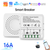 Interrupteur intelligent WiFi SIXWGH Tuya Mini Relais 1CH 2CH 3CH 4CH Prise en charge du disjoncteur bidirectionnel Compatible Google Home Alice Alexa CE/RoHS