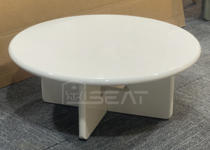 Tavolo da Pranzo in Legno Laccato di Qualità Tradizionale con Bordi Affusolati, Facile Montaggio, Design Nordico, Promozione per Uso Domestico o Alberghiero - Product Image 4