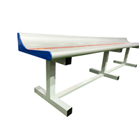 LD-1 Banco de Estadio Plegable Portátil de Aleación de Aluminio Resistente de 3.5M, Asiento para Gradas de Campos Deportivos, Canchas Interiores y Exteriores