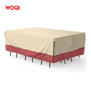 Housses de mobilier d'extérieur Woqi 16,53 x 13,38 x 7 pouces, en tissu Oxford imperméable, style minimaliste, ensemble combiné - Product Image 5
