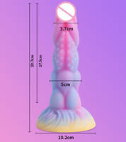 Mixed Color Fluor scent Realistic Dildo Mehrere Formen Stimulation Anal SILICONE DILDO für Mann Frauen Paar SM Lesben Sexspielzeug