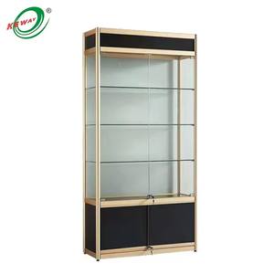 Trofeo HIKUYA vetrina di vetro con lo stoccaggio multistrato negozio al dettaglio espositore MDF vetro <span class=keywords><strong>Display</strong></span> <span class=keywords><strong>Rack</strong></span> Cabinet per supermercato - Product Image 6