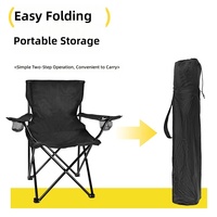Fauteuil de plage pliable Relenso en tissu Oxford, minimaliste et décontracté, avec accoudoirs, monoplace, couleur personnalisable