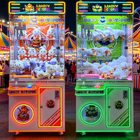MOQ 1 pièce, Conception personnalisée, Machines à griffes à monnayeur pour poupées et jouets d'arcade avec accepteur de billets, Grue de jeu d'arcade