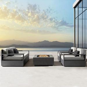 <span class=keywords><strong>Sofa</strong></span> Sudut Kombinasi Modern untuk Luar Ruangan, Bahan Aluminium Alloy, Pelindung Sinar Matahari, Cocok untuk Aula, Vila, Halaman, Taman, Ruang Berjemur, Hotel - Product Image 5