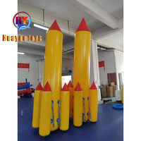 Jeux de Team Building en Plein Air Utilisation pour Événements Vaisseau Spatial Gonflable / Jeu de Course de Fusée en PVC pour Enfants et Adultes