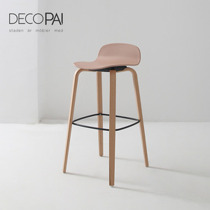 PP asiento taburete de bar <span class=keywords><strong>haya</strong></span> marco para cafe restaurante nórdicos silla taburete - Product Image 3