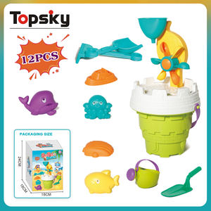 Ensemble <span class=keywords><strong>de</strong></span> jeu d'été en plein air portable unisexe amusant château en plastique et seau <span class=keywords><strong>de</strong></span> <span class=keywords><strong>sable</strong></span> <span class=keywords><strong>de</strong></span> plage jouets avec modèle animal pour les enfants - Product Image 2