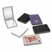 Winway Paris Vente en gros de miroirs cosmétiques portatifs personnalisés avec logo, miroir de maquillage pliable de poche