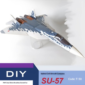 Zhiyuan Weihang Su-57 Modellino in <span class=keywords><strong>Scala</strong></span> <span class=keywords><strong>1</strong></span>:5 con Ventola Canalizzata in Plastica, Doppio Motore da 30cm, Telecomandato, Decorazione da Scrivania - Product Image 1