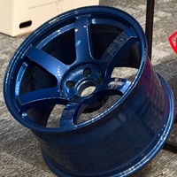 DJJ roda tempa Aloi Te37 SL mobil balap, mobil olahraga tempa kustom Volk untuk M340i G80 G82 G87 F80 F82 E92 GTR 5x114.3 5x112 5x120