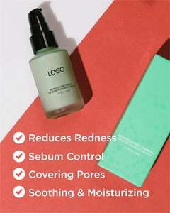 Make Your Own Logo <span class=keywords><strong>Base</strong></span> <span class=keywords><strong>de</strong></span> maquillage tonique verte Amorce <span class=keywords><strong>de</strong></span> correction des rougeurs Pores Minimisant le ton Neutralisant avant le fond <span class=keywords><strong>de</strong></span> <span class=keywords><strong>teint</strong></span> - Product Image 3