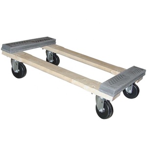 Heavy Duty Wood Deck Transport <strong>Appliances</strong> Furniture Platform Moving <strong>Dolly</strong> with 4 Swivel Caster Wheels - Product Image 5