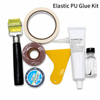 Kit d'outils professionnels Kangpula pour extensions capillaires en PU, modèle 04, avec ruban adhésif en gaze activateur d'adhérence, ensemble complet pour pose de cheveux sans couture
