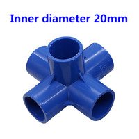 Raccords de tuyauterie en PVC pour l'irrigation des jardins, 20 mm, 5 voies, connecteur de tuyauterie d'eau
