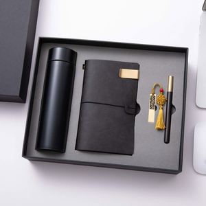 Set de Regalo de Tendencia 2025: Vaso Térmico al Vacío con Elegante Agenda y Cuaderno con Memoria USB + Bolígrafo de Madera Roja para Hombre - Product Image 2
