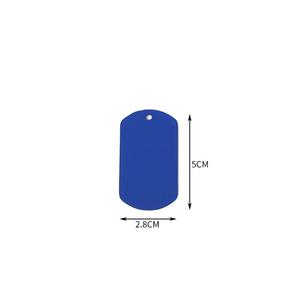 ป้ายห้อยคอสัตว์เลี้ยงสแตนเลสแบบกำหนดเอง ป้ายห้อยกุญแจสุนัขเปล่าสำหรับพวงกุญแจ หลากสี สร้อยคอ จี้ห้อยคอสุนัข - Product Image 2