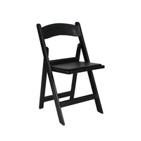 Chaise pliante en résine MULIGNA pour événements, blanche, portable, pour jardin, terrasse, salle à manger, Wimbledon, idéale pour les fêtes en extérieur