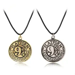 Harry a Potter series 9 3/4 Resurrection Coin 934 Necklace European and American TV peripheral series accessories