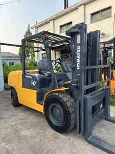 Komatsu Fd30 3 Ton Diesel <b>Forklift</b> Used Retail Restaurant Industries 4WD Rough Terrain Solid Tire Three Stage Mast Optional - Product Image 1