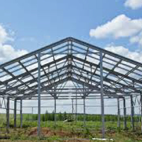 Structure en acier léger préfabriquée Q235 Q355 pour hangar, ferme, grange, bâtiment d'élevage avicole