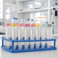 Tube à centrifuger stérile de 25 ml, rose, gris citron, bleu, gris, emballé dans un sac en plastique, consommables de laboratoire jetables, recherche médicale