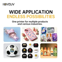 Printer UV Flatbed 9060 4 Head CMYK+Putih+Varnish LED UV Inkjet untuk Akrilik Kayu Kaca PVC