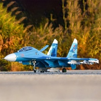 Kit de chasseur RC FMS SU-27 Twin 70mm EDF PNP avec deux ESC 80A, performances à grande vitesse, modèle de loisir