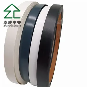 China Gabinete macio 0.4mm grão madeira Woodgrain Paintable Pvc Profile Edgeband