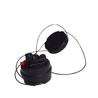 Capteur d'alarme RFID EAS, étiquette rigide RF & AM en ABS, étiquette ronde de type araignée avec deux clochettes auto-alarmantes 70mm/50mm pour la sécurité en magasin