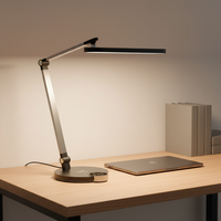 Lampe de table LED sans fil ODM OEM postmoderne, protection oculaire, 3 couleurs réglables, rotation multi-angles flexible, éclairage doux