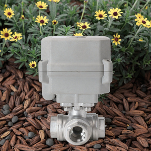 Tonheflow DN15 DC12v DC24v CR501 3 pièces Vanne à boisseau sphérique motorisée haute pression avec contrôleur, Vanne d'eau électrique en acier inoxydable de haute qualité - Product Image 2
