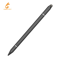 Lápiz Óptico Universal Magnético Pasivo 3 en 1 de Aleación de Aluminio para Teléfono Inteligente y Tableta con Pantalla Táctil Capacitiva, 17g Ligero, Disco 3 en 1