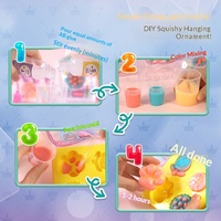 Mainan Silikon Lembut Kenyal Bentuk Cakar Kucing DIY, Kit Kerajinan Kreatif untuk Usia 7-14, Pereda Stres, Kotak Warna-warni