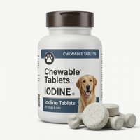 Comprimés professionnels d'iode et de potassium pour chiens : Soutien de la santé thyroïdienne, processus métabolique, complément alimentaire