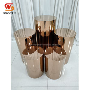 ฐานวางเค้กสแตนเลสสีทองสำหรับงานอีเว้นท์ งานแต่งงาน ขายส่งราคาถูก - Product Image 6